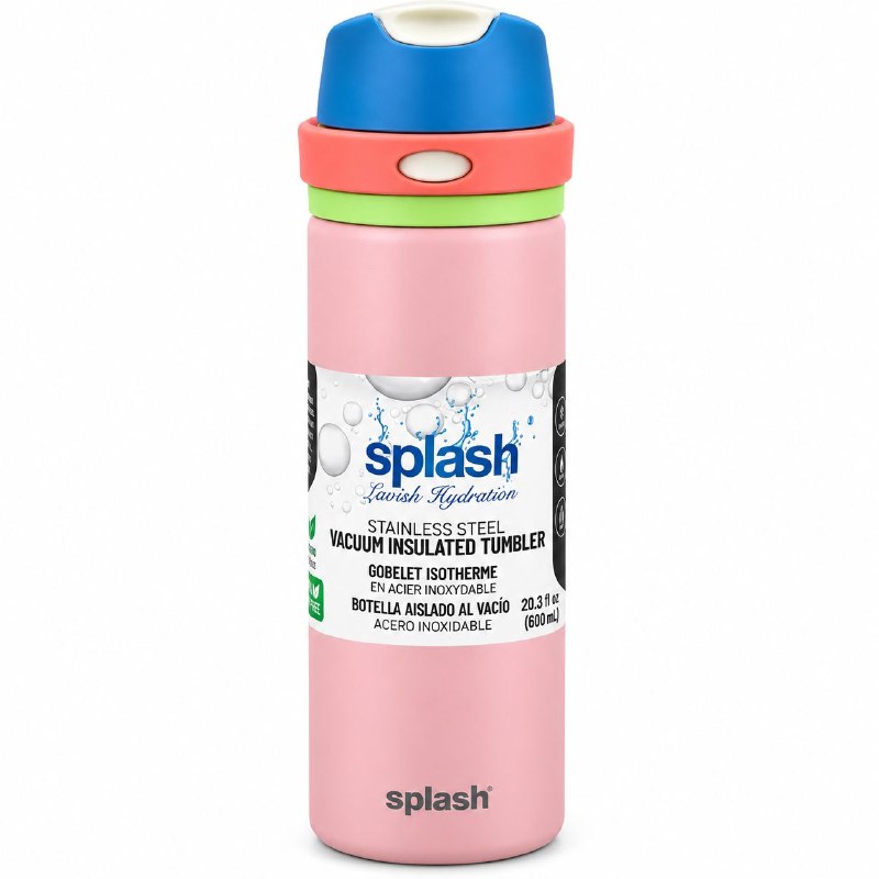 BOTE TERMICO DE ACERO INOXIDABLE SPLASH 600ML