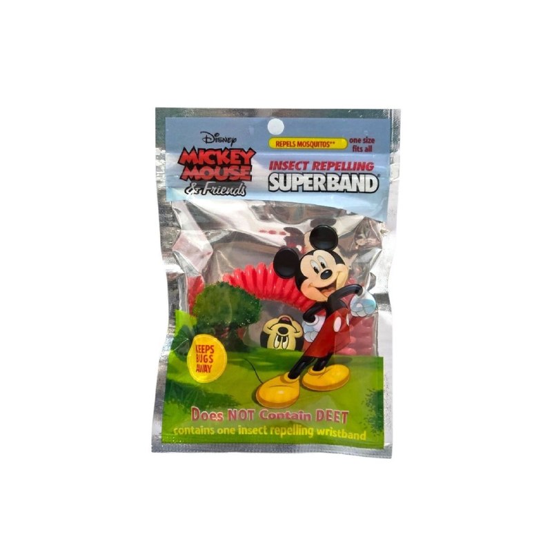 PULSERA REPELENTE DE INSECTOS CON DISEÑO DE MICKEY MOUSE PARA NIÑOS
