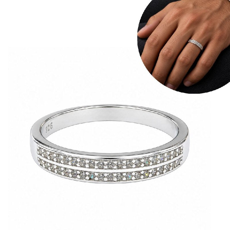 ANILLO DE PLATA 9.25 PARA HOMBRE DE MATRIMONIO 3.9G