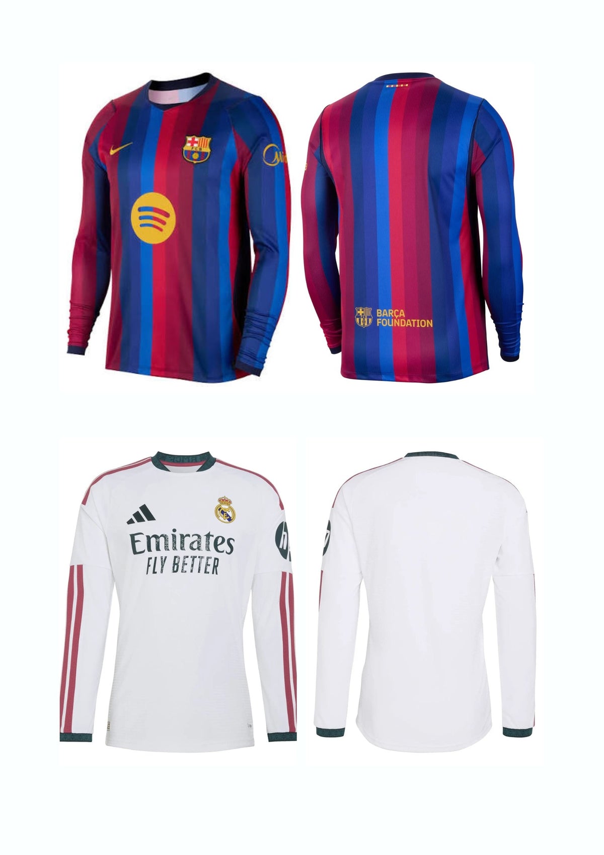 CAMISETA DE FUTBOL TEMPORADA 26/27 MANGA LARGA SIN NUMERACION