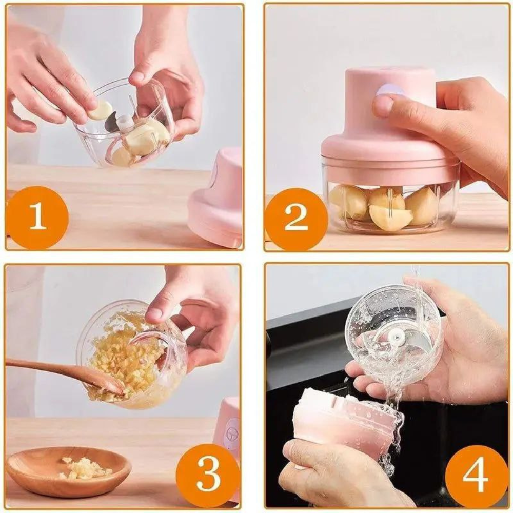 CORTADOR MINI PROCESADOR DE ALIMENTOS MULTIFUNCIONAL 250ML