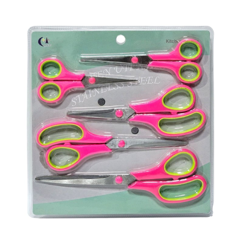 TIJERAS EN SET  DE 5 PIEZAS MULTIFUNCIONALES DE ACERO INOXIDABLE