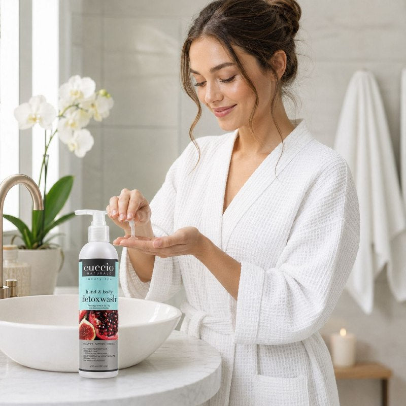 CREMA CORPORAL LIMPIADORA E HIDRATANTE CON SULFATO DE MAGNESIO CON AROMA GRANADA E HIGO CUCCIO 237ML
