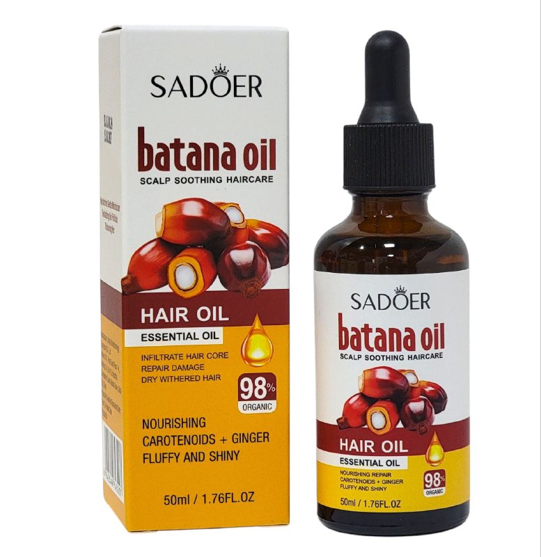 ACEITE PARA EL CABELLO REPARADOR DE BATANA Y JENGIBRE SADOER 50ML