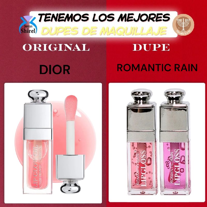 BRILLO LABIAL MATTE DE HIDRATACION VOLUMIZADORA ROMANTIC RAIN (DUPE DE DIOR)