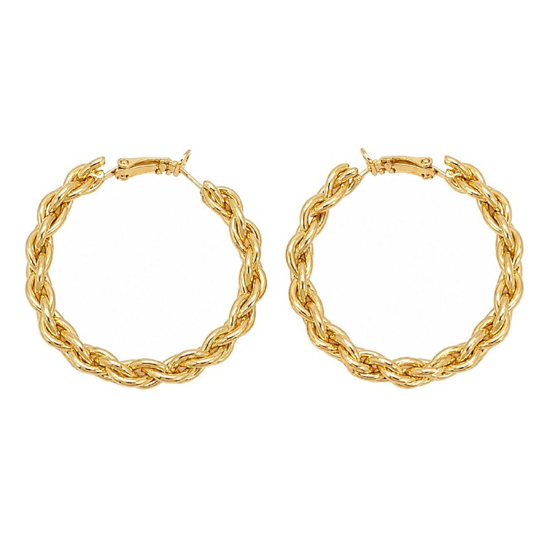 ARGOLLAS DE ENCHAPE PARA DAMA 4CM