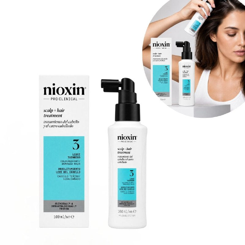 TRATAMIENTO CAPILAR INTENSIVO EN ESPUMA SIN ENJUAGUE AUMENTADOR DE GROSOR PARA CABELLO TEÑIDO NIOXIN 100ML