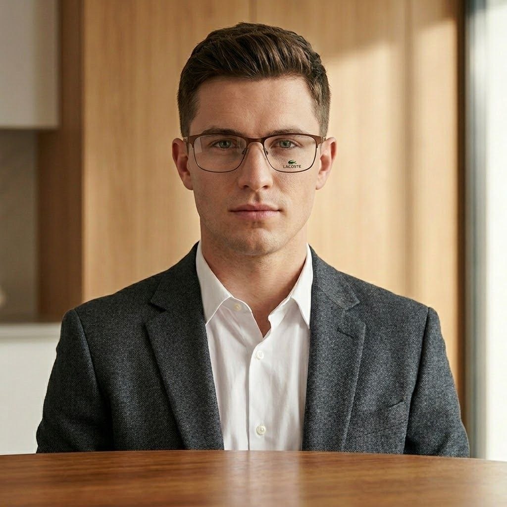 LENTES ORIGINALES PARA GRADUAR PARA CABALLERO LACOSTE