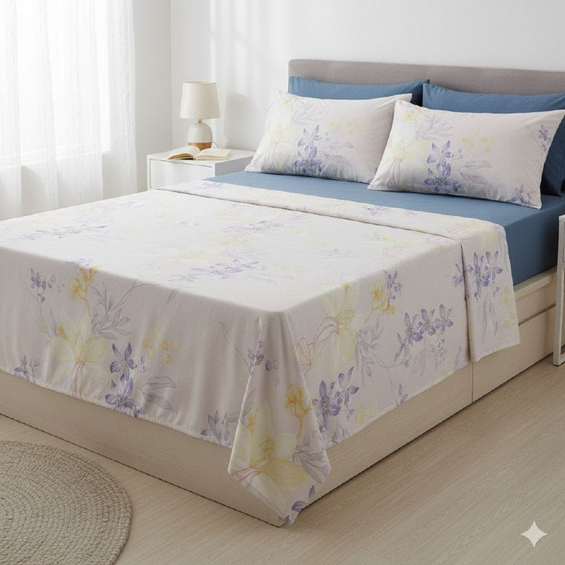 JUEGO DE SABANAS CAMERA DE 4 PIEZAS UNIPERSONAL BENELI HOME, 30 ESTILOS