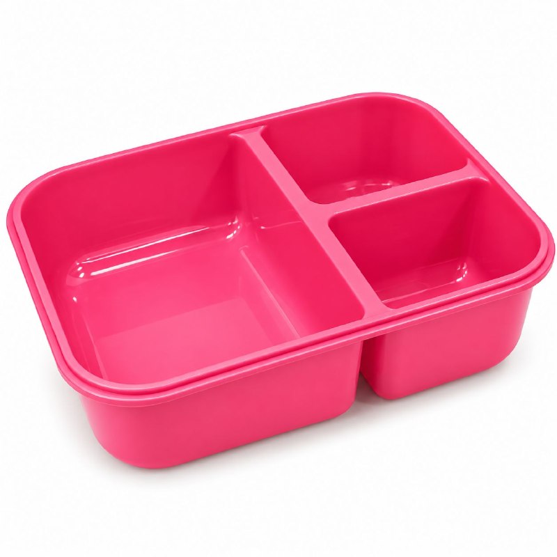 RECIPIENTE PANA PARA ALIMENTOS HERMETICA DE 3 COMPARTIMIENTOS CON CUBIERTOS PARA NIÑOS(AS) FRESH GUARD 1400ML