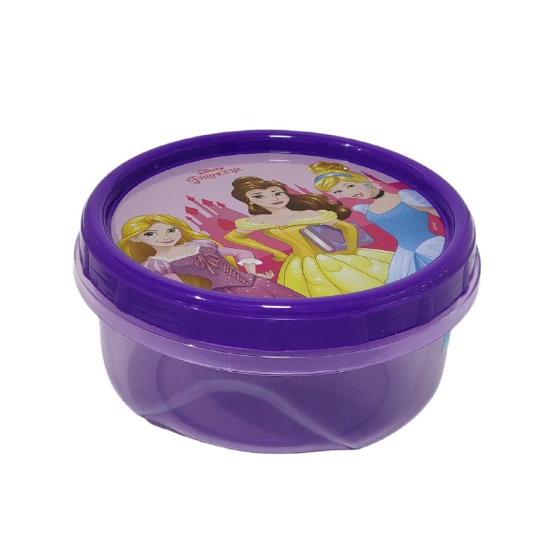 RECIPIENTE PANA PARA ALIMENTOS PARA NIÑAS CON DISEÑO PRINCESAS DE DISNEY 7X15X15CM