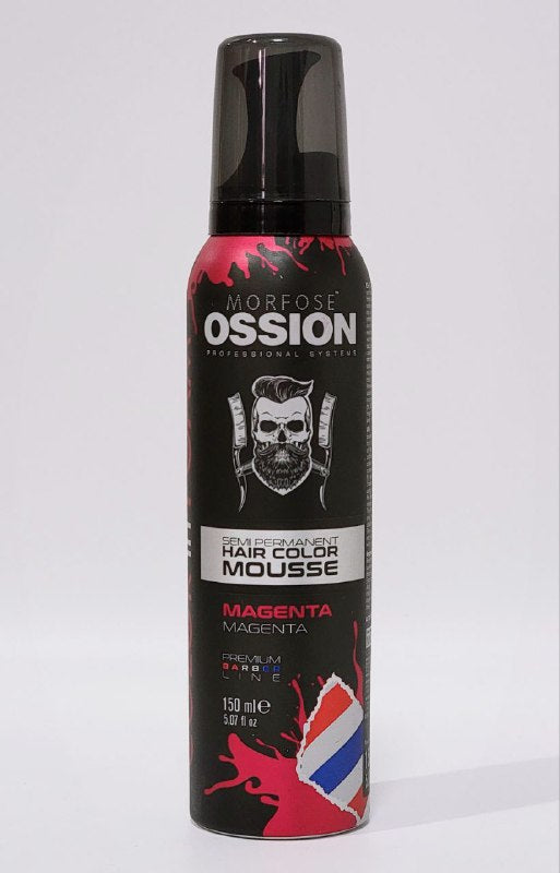 TINTE PARA EL CABELLO EN ESPUMA SEMI PERMANENTE COLOR MAGENTA MORFOSE OSSION 150ML