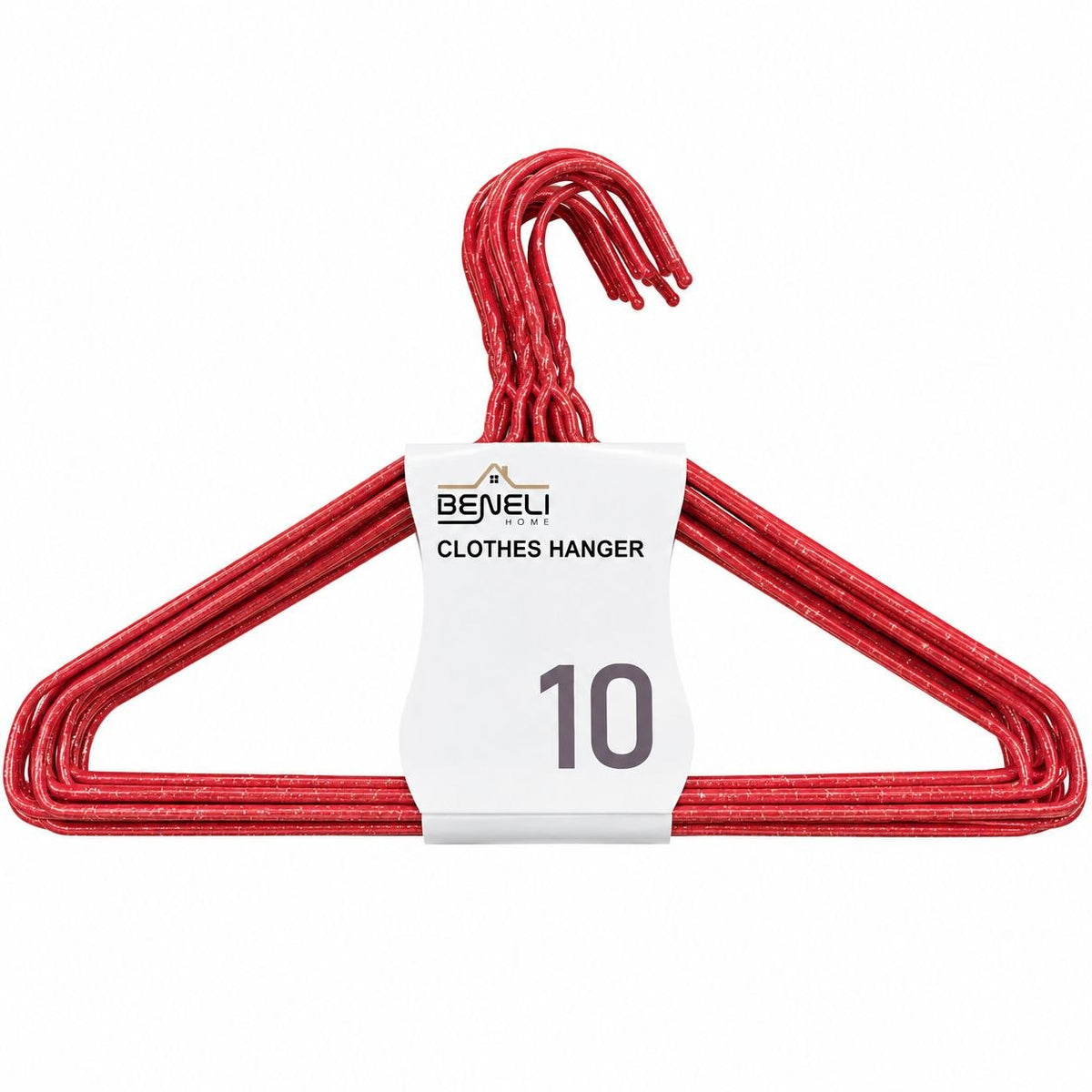 SET DE GANCHOS PARA ROPA BENELI HOME 10UND 40CMX20CM
