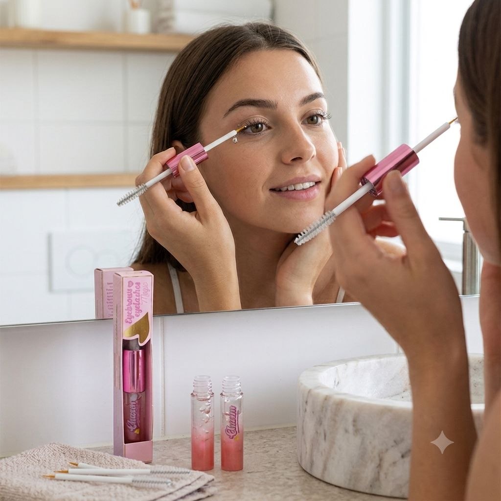 MAQUILLAJE ECONOMICO SUERO DE CRECIMIENTO PARA CEJAS Y PESTAÑAS FORTALECER, NUTRIR Y ALARGAR EL VELLO NATURAL CON PÉPTIDOS, VITAMINA E Y COLÁGENO BEAU 3ML