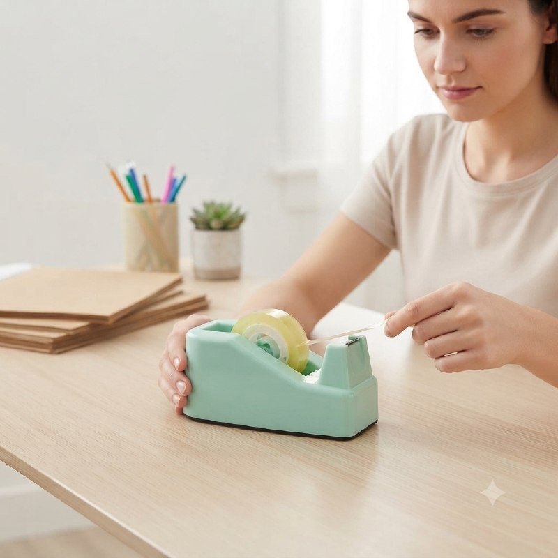 TAPERA SET DE DISPENSADOR DE CINTA ADHESIVA CON 3 ROLLOS KAISHENG YOUPIN