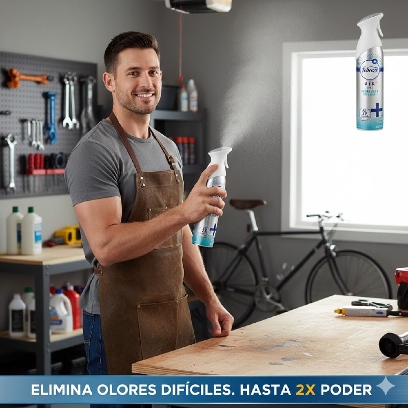AMBIENTADOR AROMATIZANTE EN SPRAY DE LIMPIO Y FRESCO FEBREZE 250G