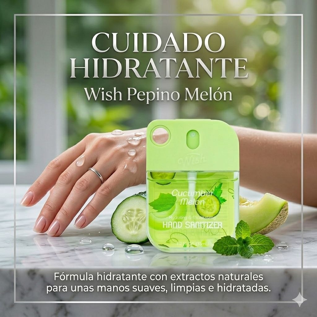 SPRAY DESINFECTANTE DE MANOS HIDRATANTE WISH 35ML