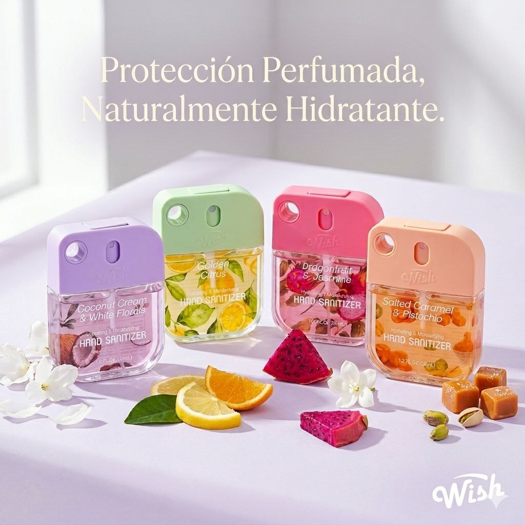 SPRAY DESINFECTANTE DE MANOS HIDRATANTE WISH 35ML