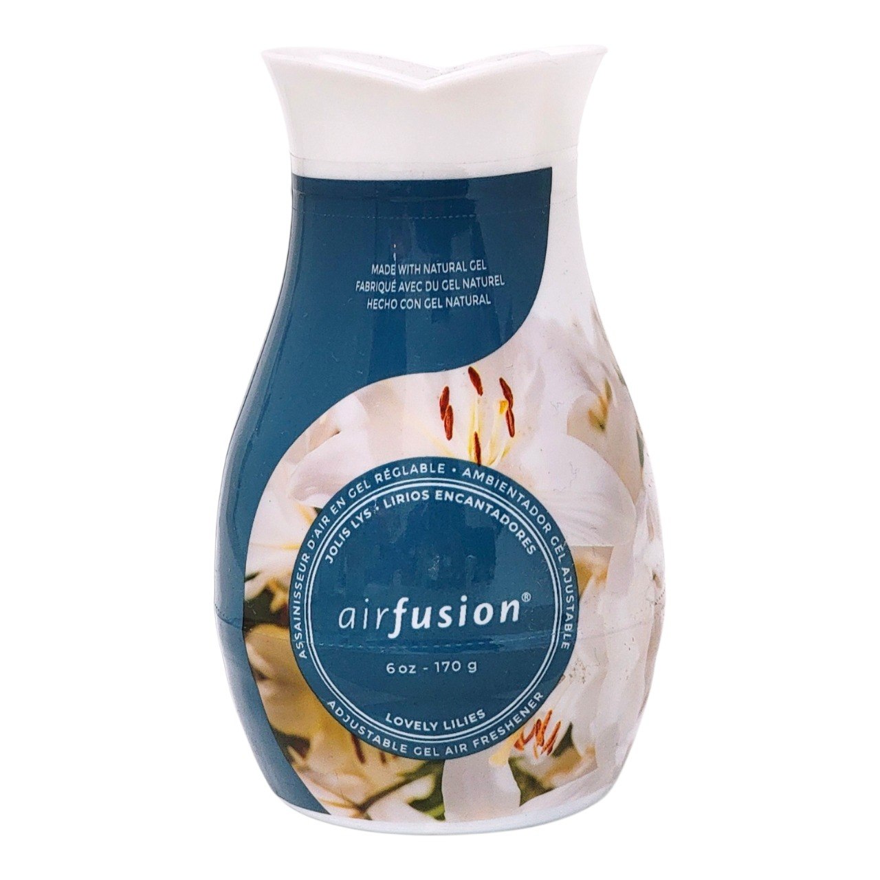 AMBIENTADOR DE GEL AJUSTABLE AROMA A CAMPOS DE FRESAS AIRFUSION 170G