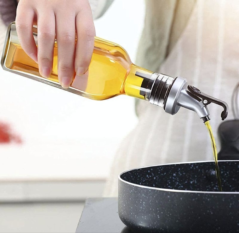ORGANIZADOR DE ESPECIAS Y ACEITE U VINAGRE DE VIDRIO CON BOQUILLA ANTIPOLVO, CON UNA BANDEJA PRACTICA PARA COCINA SALAD DRESSING