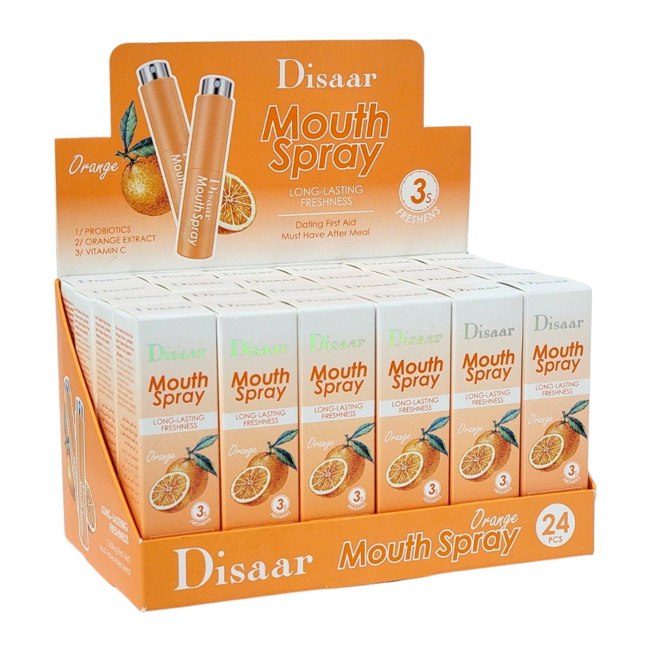 SPRAY BUCAL REFRESCANTE DE ALIENTO SABOR NARANJA DISAAR 10ML