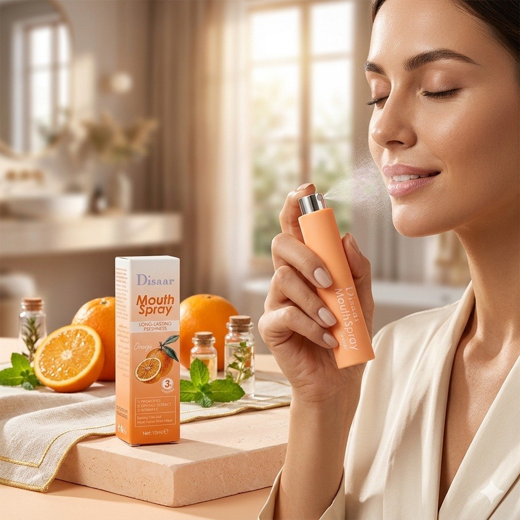 SPRAY BUCAL REFRESCANTE DE ALIENTO SABOR NARANJA DISAAR 10ML