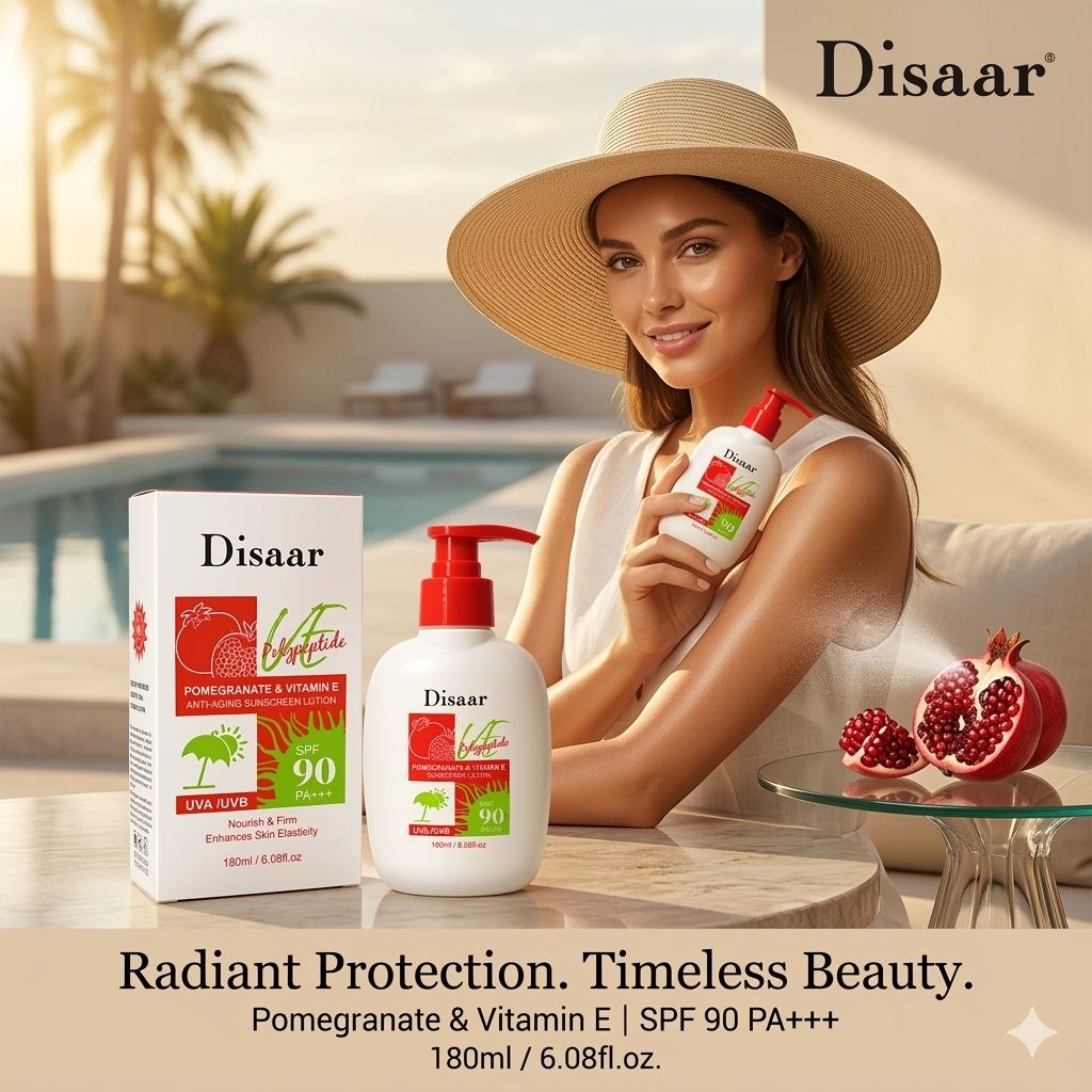 PROTECTOR SOLAR CORPORAL Y FACIAL DE MAXIMA POTENCIA SPF 90 CON ESENCIA DE GRANDA DISAAR 180ML