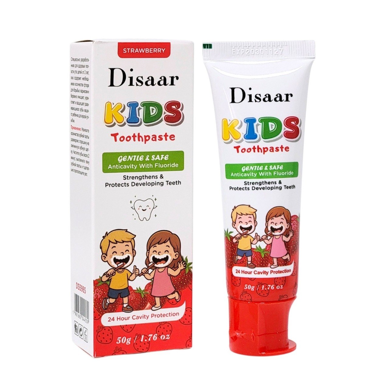 PASTA DENTAL INFANTIL SABOR FRESA DISAAR 50G