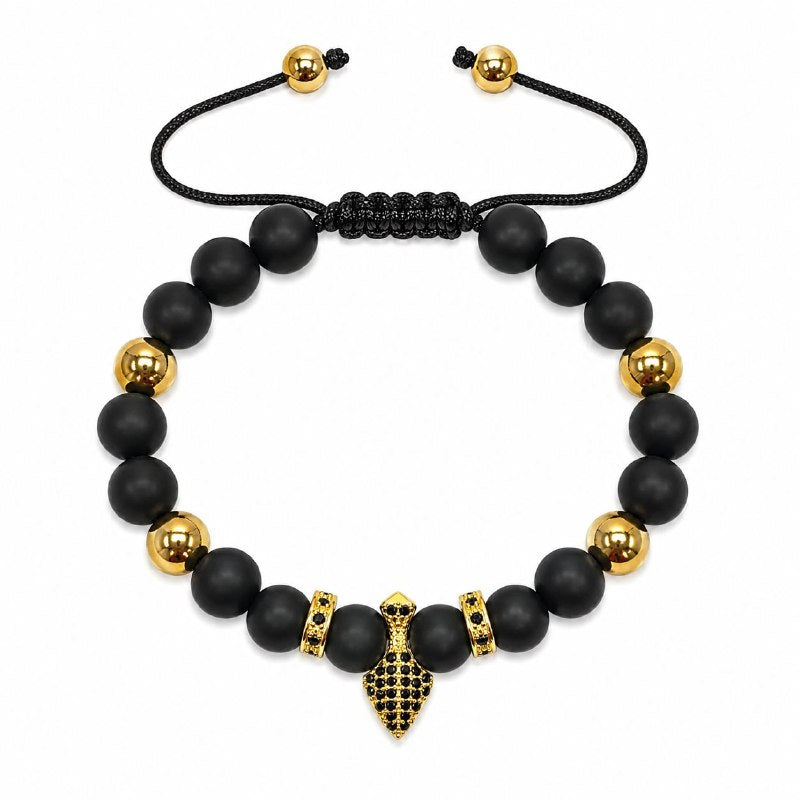 PULSERA DE ENCHAPE AJUSTABLE PARA CABALLERO