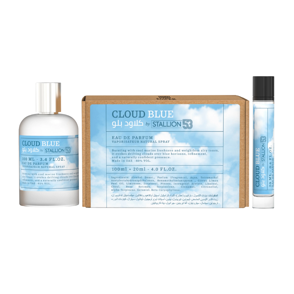 SET EMPER CLOUD BLUE BY STALLION 53 EDP 100ML EDP 20ML (U) (DUPE DOLCE & GABBANA LIGHT BLUE EDT)