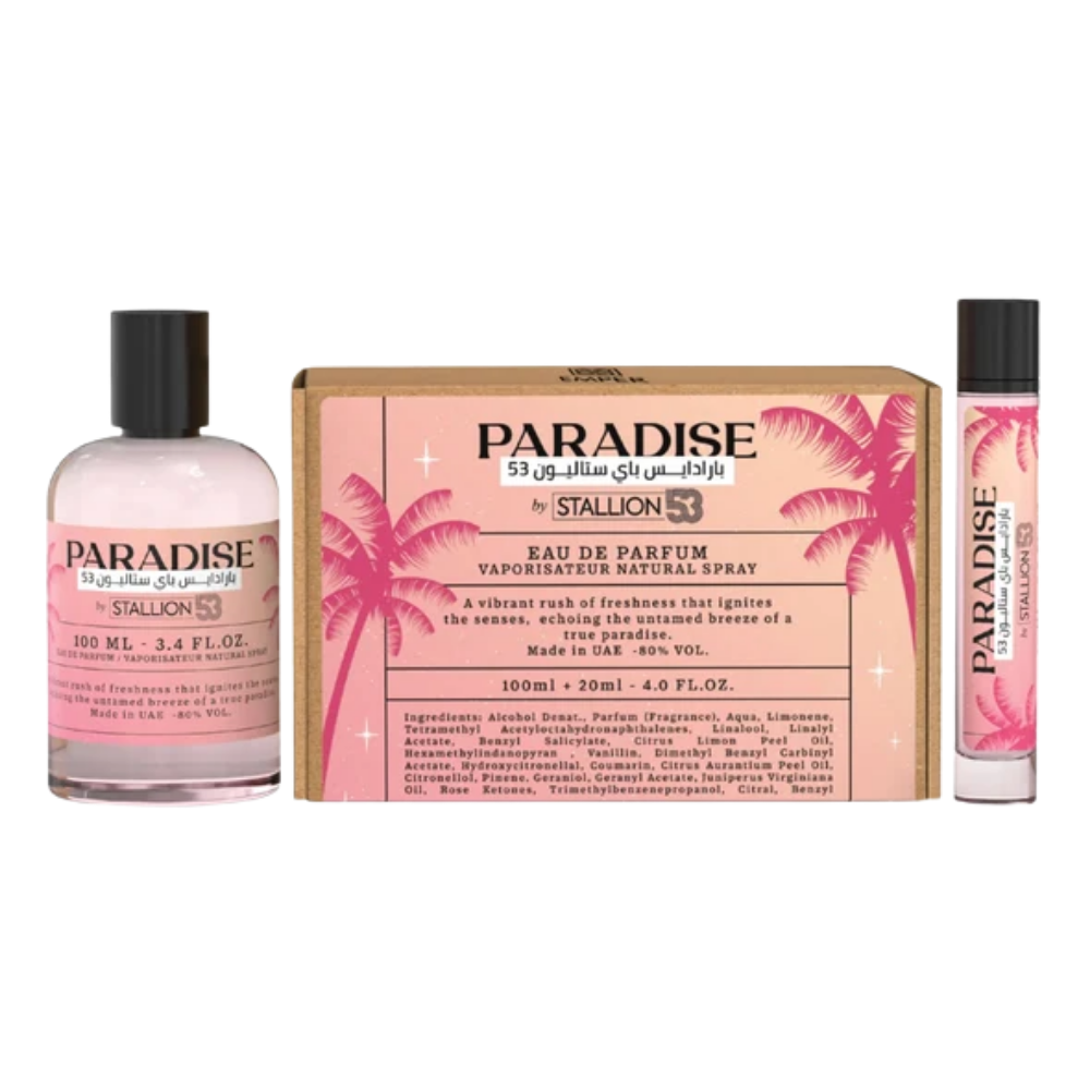 SET EMPER PARADISE BY STALLION 53 EDP 100ML EDP 20ML (M) (DUPE PRADA PARADOXE EDP)
