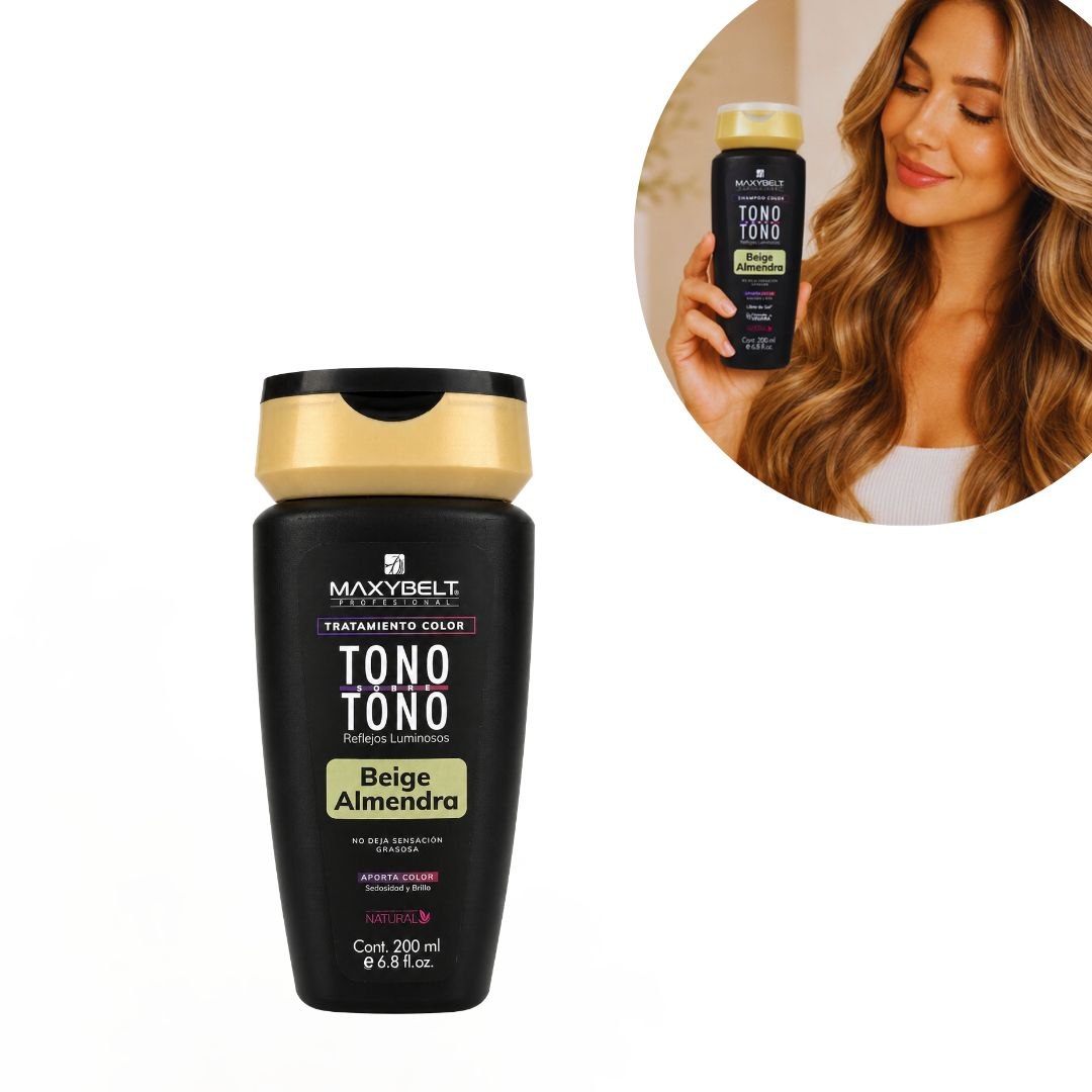 TRATAMIENTO DE COLOR TONO SOBRE TONO BEIGE ALMENDRA MAXYBELT PROFESSIONAL 200ML 1 UND