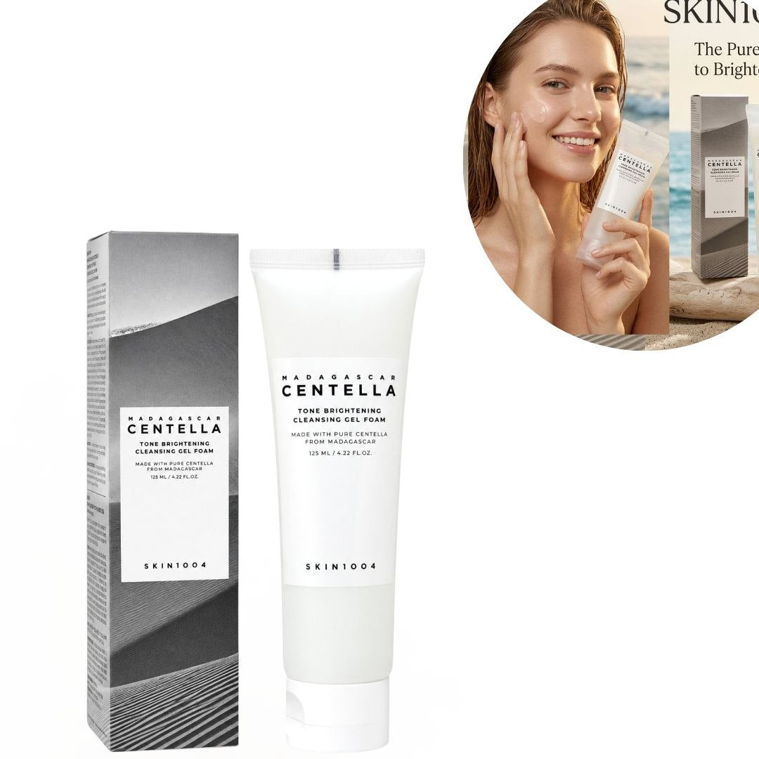 GEL LIMPIADOR ESPUMOSO ILUMINADOR Y UNIFICADOR DE TONO CON EXTRACTO DE CENTELLA ASIATICA SKIN1004 125ML