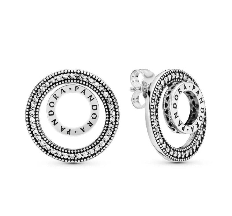 PARI143$2 ARITOS PANDORA DE PLATA 9.25