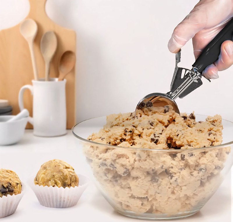 CUCHARA PARA HACER BOLITAS DE HELADO DE ACERO INOXIDABLE LONG SHUO ICE CREAM SCOOP