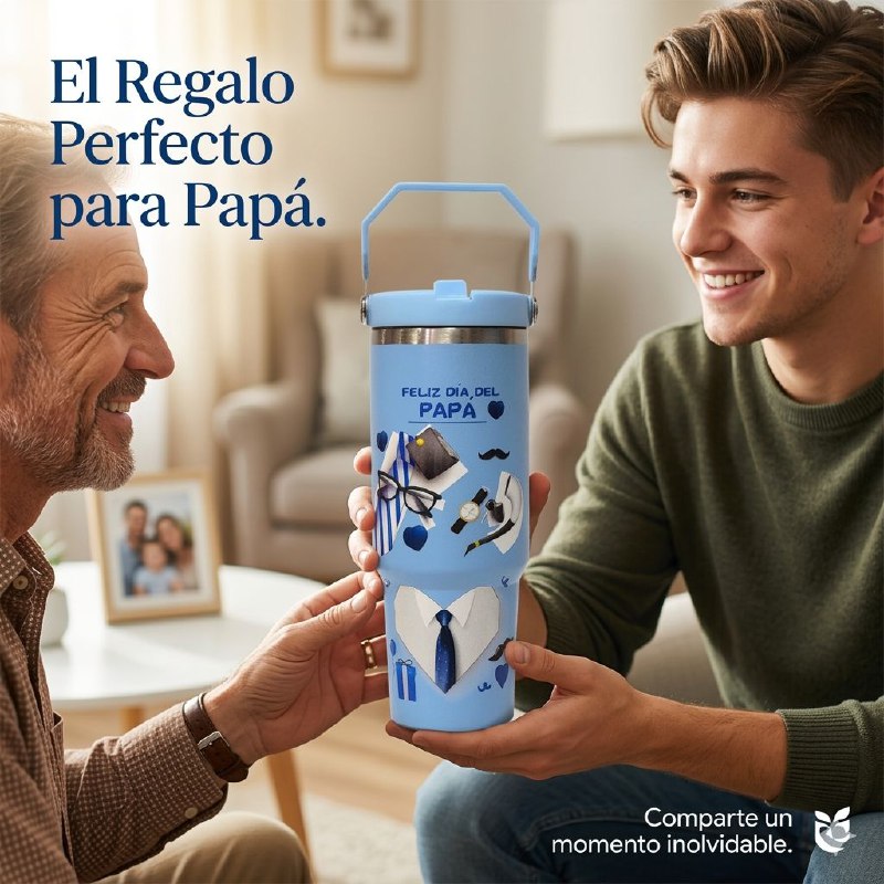 BOTE TERMICO DE REGALO PARA PADRE PARA BEBIDAS FRIAS Y CALIENTES BENELI HOME