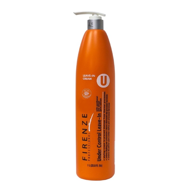 CREMA PARA PEINAR ACONDICIONADORA SIN ENJUAGUE CON PROTECCION TERMICA ANTI FRIZZ FIRENZE 1L