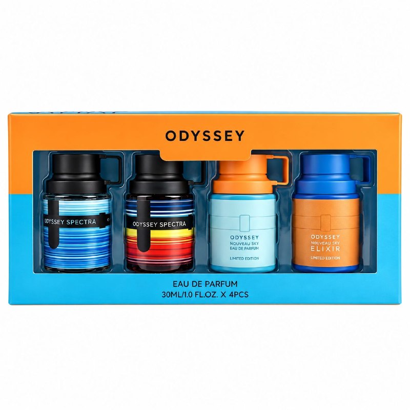 SET ARMAF MINI ODYSSEY TRIPLE AAA DE ALTA CALIDAD EDP 30MLX4PCS (H) (AROMA SIMILAR ARMAF ODYSSEY)