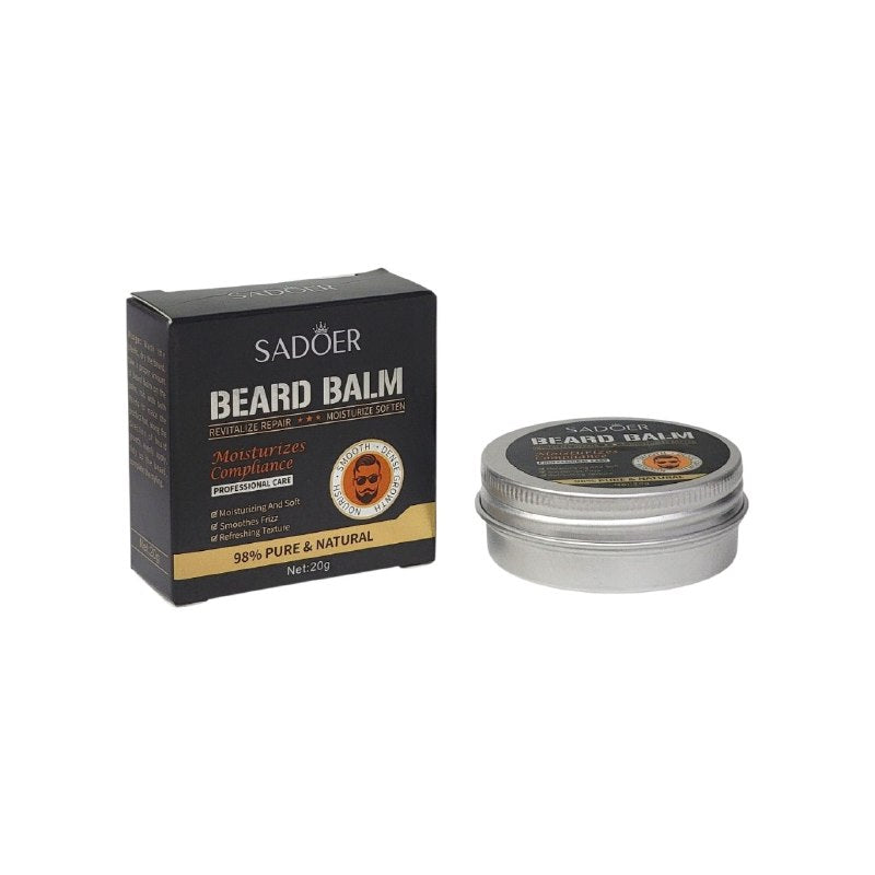 CREMA BALSAMO PARA BARBA 2 EN 1 QUE HIDRATA Y ESTILIZA LA BARBA SADOER 20G