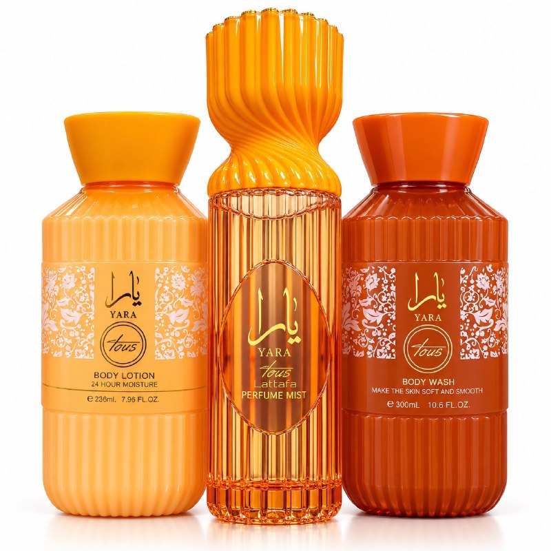 SET YARA TOUS SPLASH 250ML, BODY LOTION 236ML, SHOWER GEL 300ML (M) (AROMA SIMILAR LATTAFA YARA TOUS)