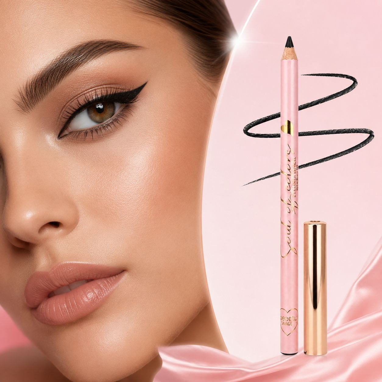 LÁPIZ DELINEADOR DE OJOS BEAUTY SAVAGE 1UND