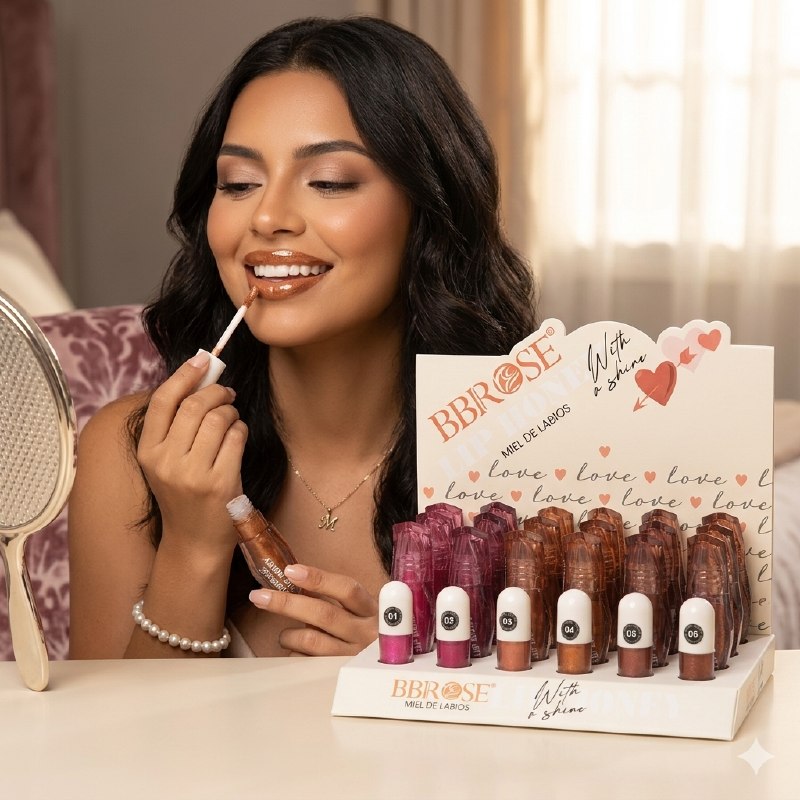 BRILLO LABIAL LIP MIEL CON BRILLO HIDRATANTE DE LARGA DURACION BBROSE 3G