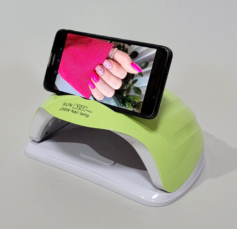 LAMPARA PARA UÑAS UV LED PARA SECADO RAPIDO DE UÑAS PANTALLA DIGITAL 288W WOMEN CARE SUN Y-01