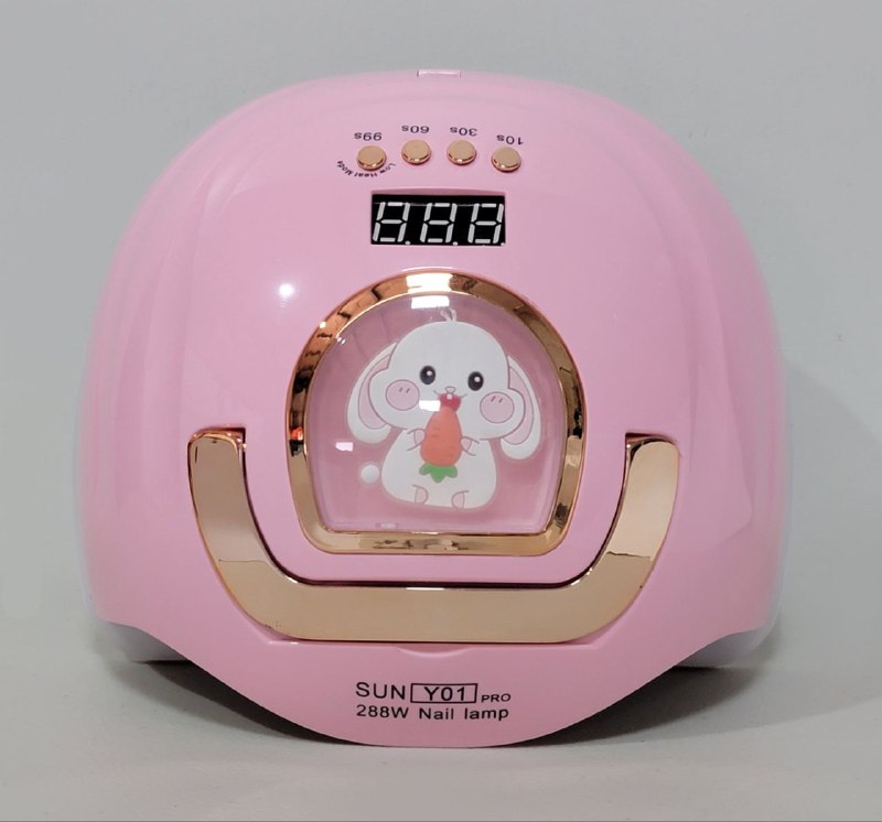 LAMPARA PARA UÑAS UV LED PARA SECADO RAPIDO DE UÑAS PANTALLA DIGITAL 288W WOMEN CARE SUN Y-01