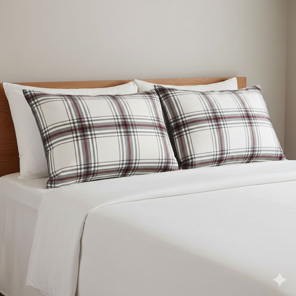 FUNDAS PARA ALMOHADAS TAMAÑO MATRIMONIAL/QUEEN 2PCS BENELI HOME 50X76CM X 2PCS