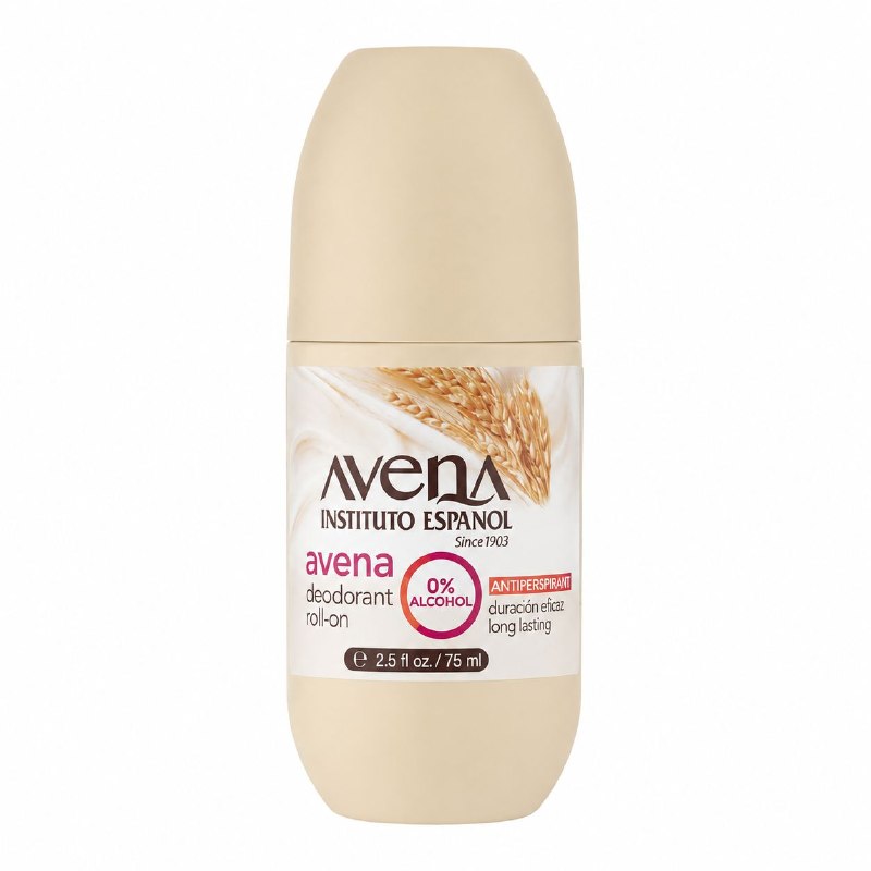 DESODORANTE ROLL-ON ANTITRANSPIRANTE SUAVE DE AVENA NATURAL INSTITUTO ESPAÑOL 75ML