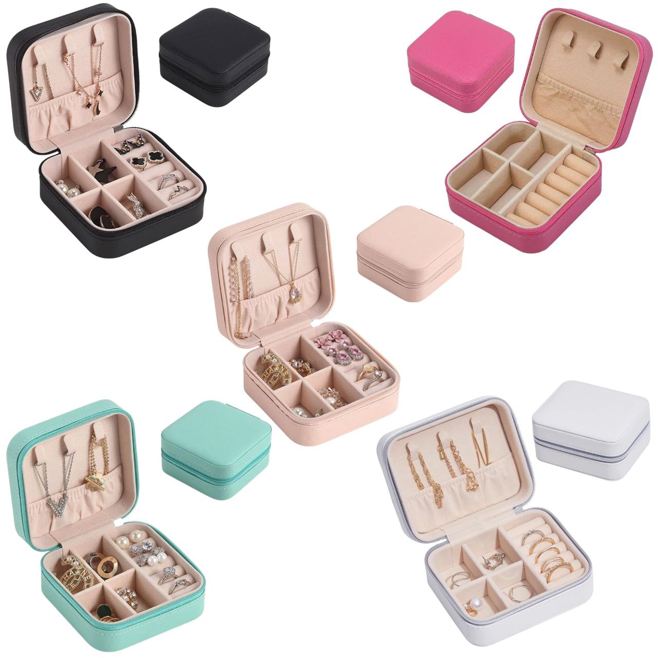 ORGANIZADOR DE JOYAS MINI PORTATIL 5X10X10CM