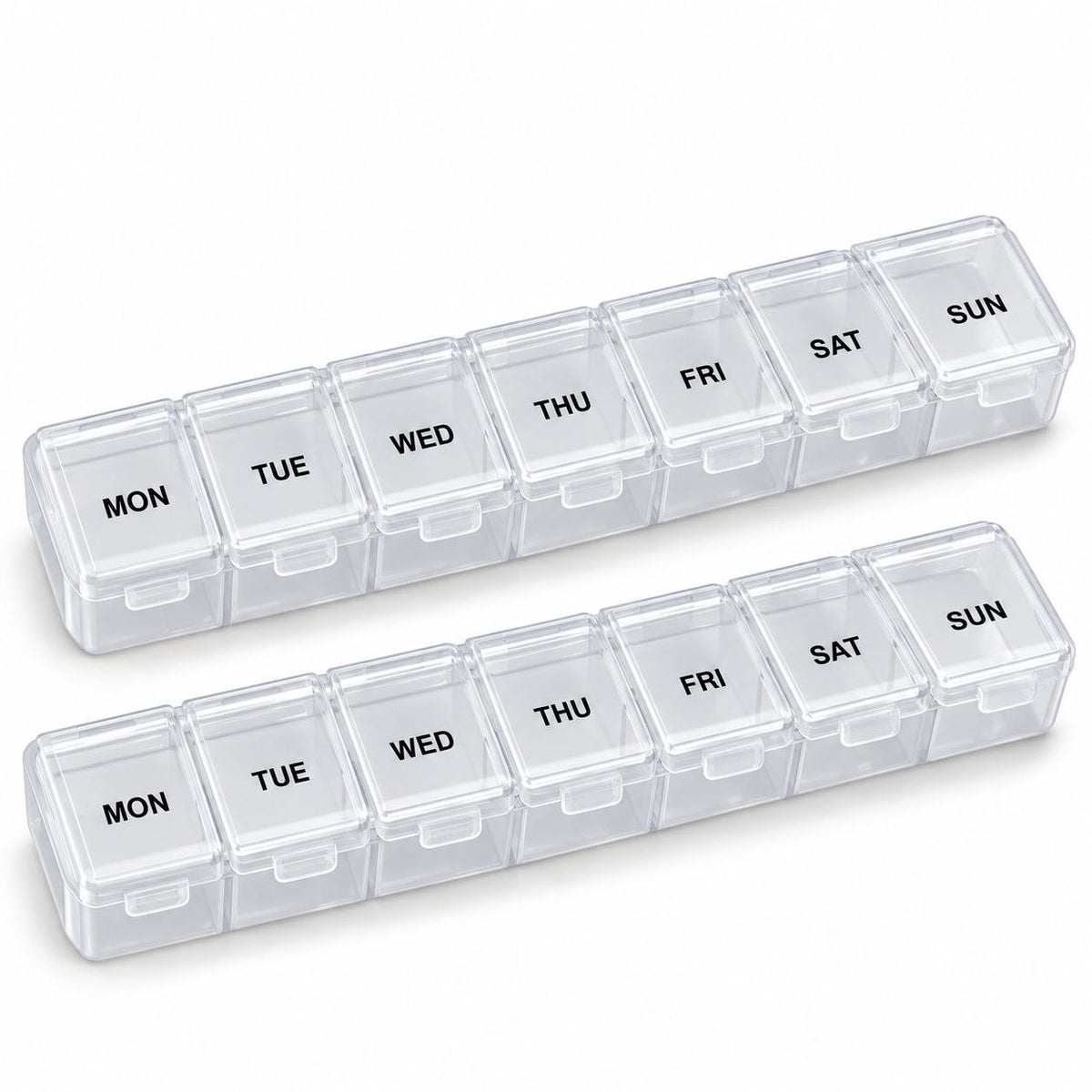 SET DE PASTILLEROS SEMANALES WISH BY CLICK 2PCS / 14 COMPARTIMENTOS