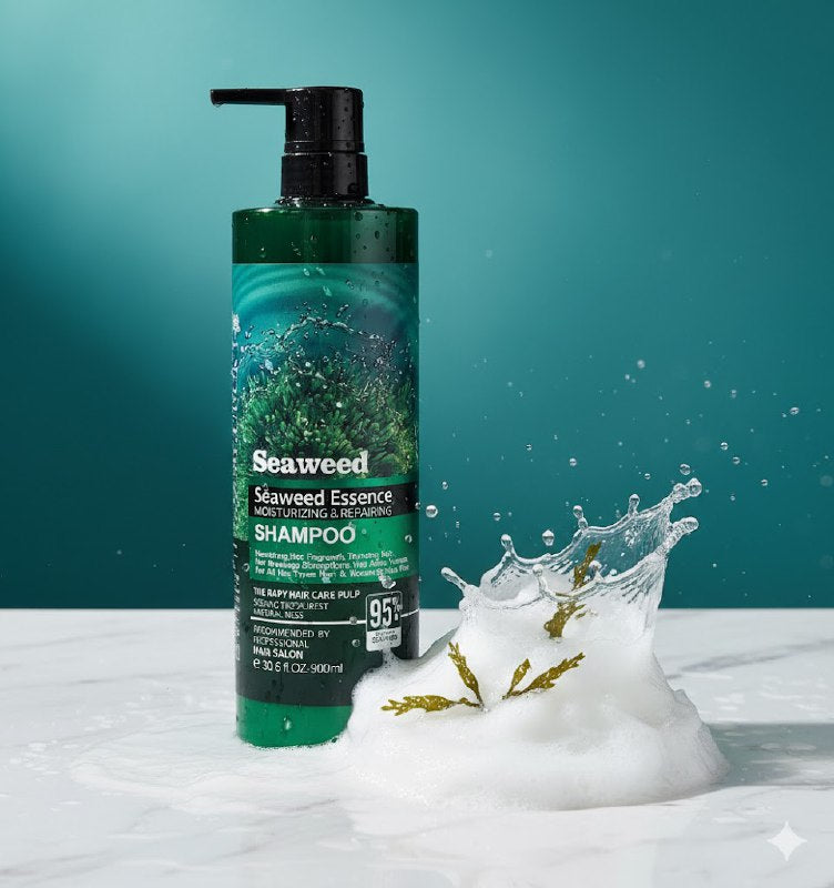 SHAMPOO CON ESENCIA DE ALGAS Y COLAGENO HIDRATANTE QUECK 900ML