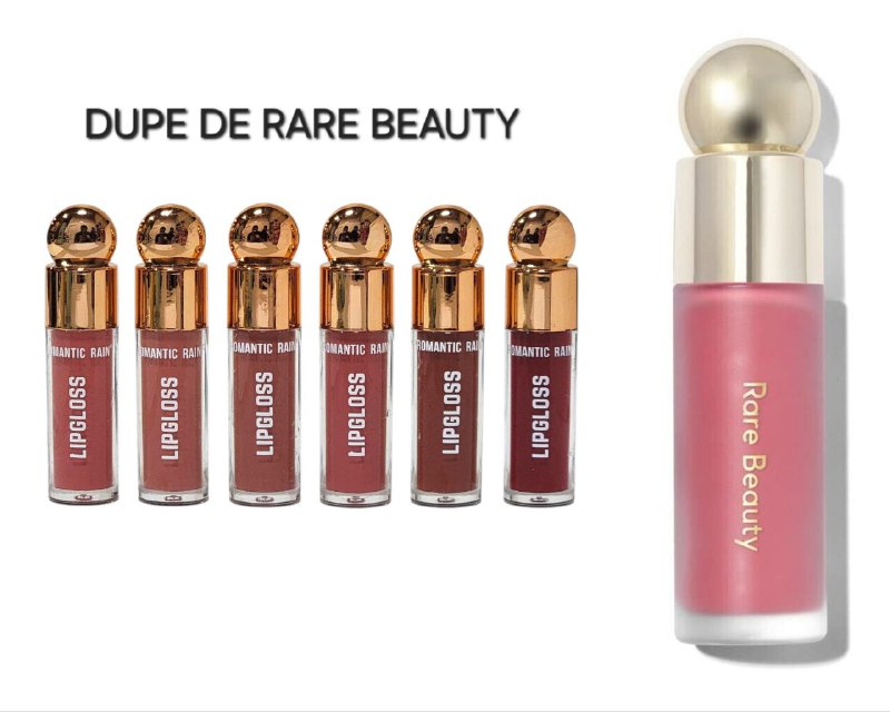 BRILLO LABIAL Y SENSACION LIGERA 12 TONOS ROMANTIC RAIN (DUPE DE RARE BEAUTY)